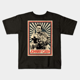 Vintage Poster Johnny Cash Middle Finger Kids T-Shirt